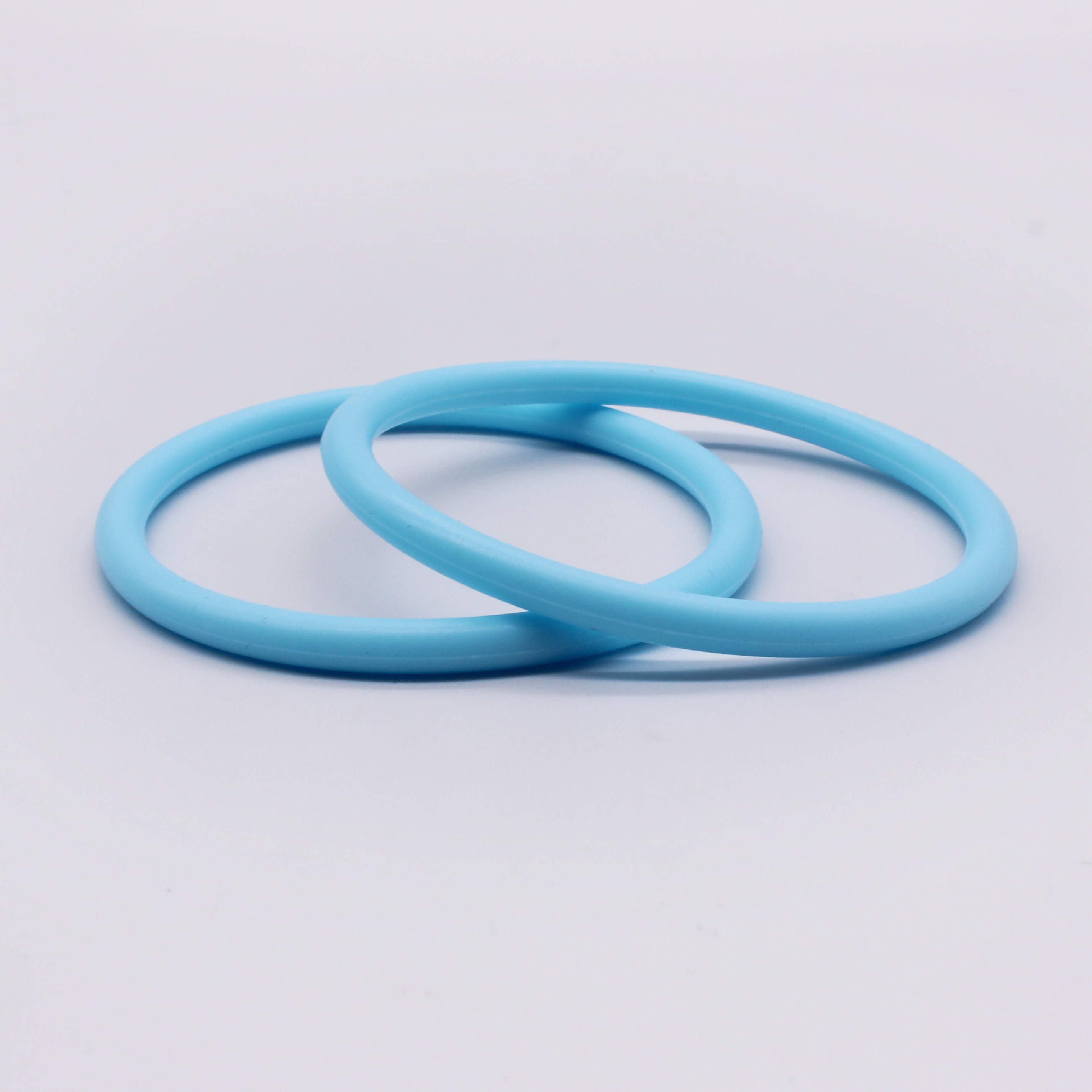 2pcs Large Round Silicone Bangle Set, Versatile